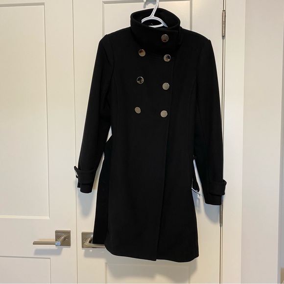 FREE SHIPPING ⚡️ Aritzia Babaton Bromley Wool Coat - Black - Picture 8 of 11